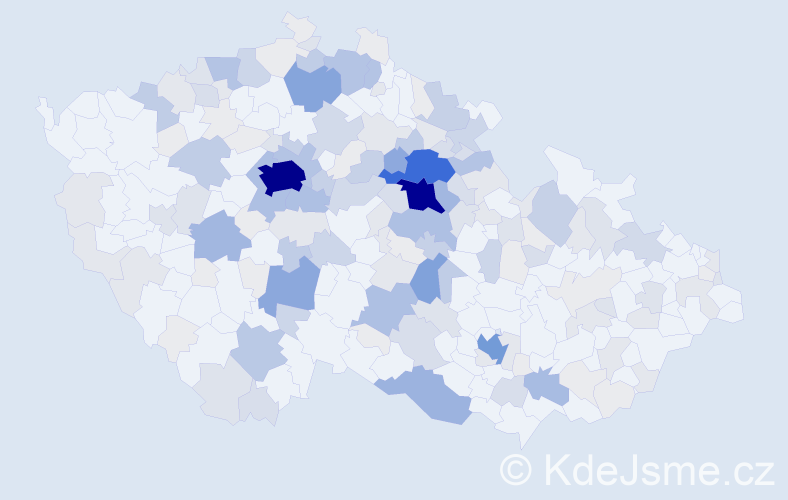 Příjmení: 'Svatoň', počet výskytů 738 v celé ČR