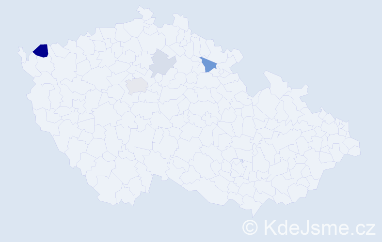 Příjmení: 'Funfera', počet výskytů 9 v celé ČR