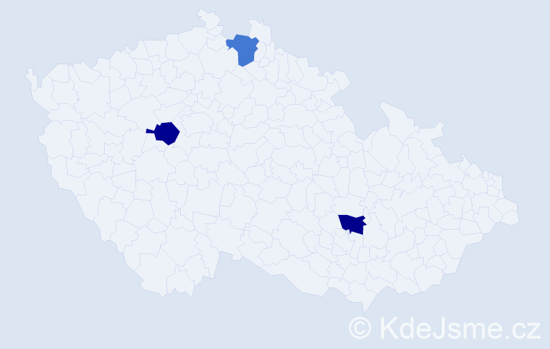 Příjmení: 'Kozlowska', počet výskytů 3 v celé ČR