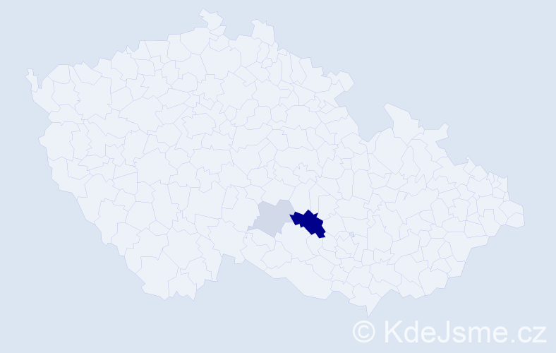 Příjmení: 'Gachi', počet výskytů 8 v celé ČR