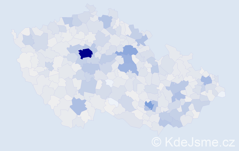 Příjmení: 'Macháčková', počet výskytů 4884 v celé ČR