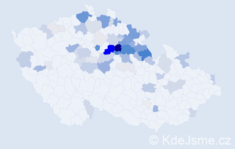 Příjmení: 'Kánská', počet výskytů 242 v celé ČR