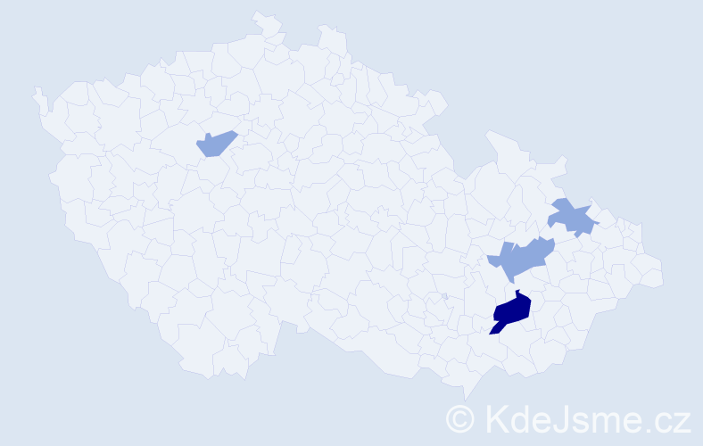Příjmení: 'Gern', počet výskytů 11 v celé ČR