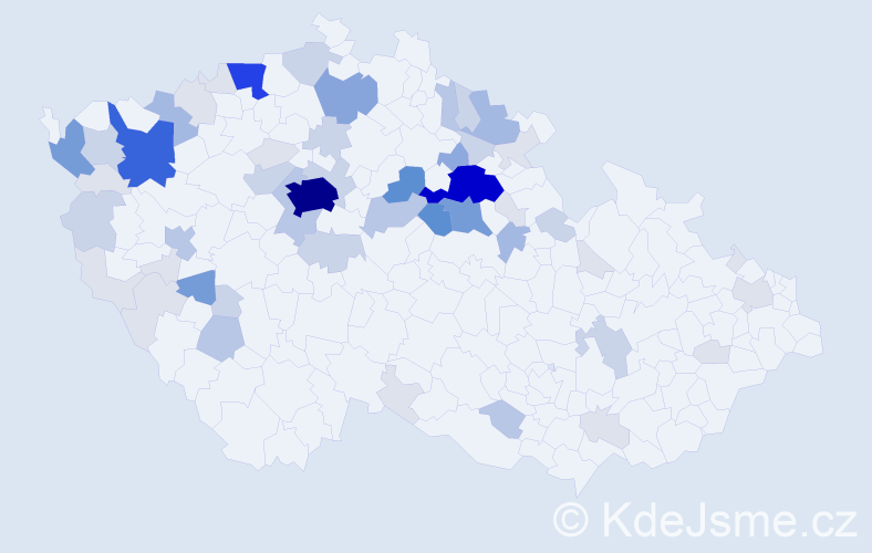 Příjmení: 'Chárová', počet výskytů 207 v celé ČR