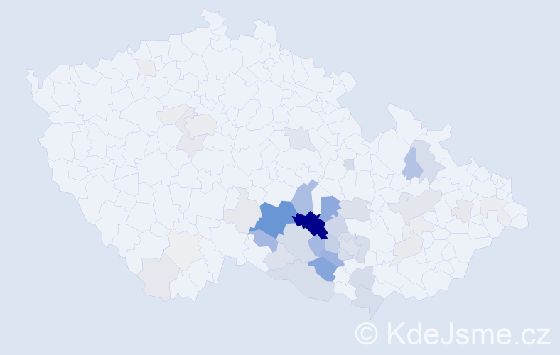 Příjmení: 'Cejnková', počet výskytů 149 v celé ČR