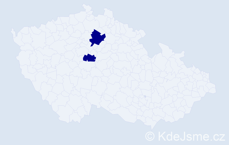 Příjmení: 'Moshtuk', počet výskytů 2 v celé ČR