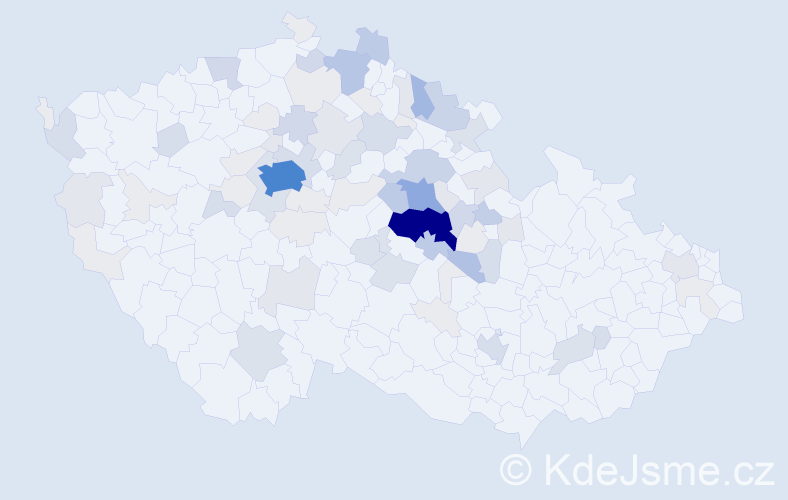 Příjmení: 'Malinská', počet výskytů 313 v celé ČR