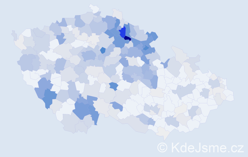 Příjmení: 'Matoušová', počet výskytů 1230 v celé ČR