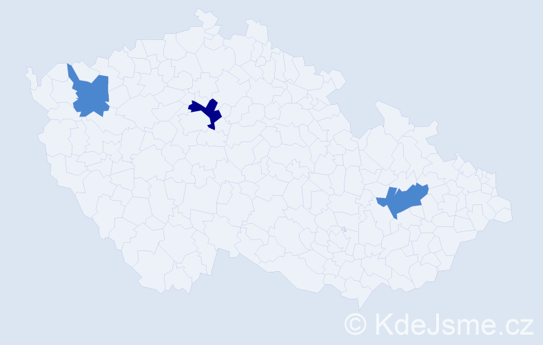 Příjmení: 'Novkov', počet výskytů 5 v celé ČR