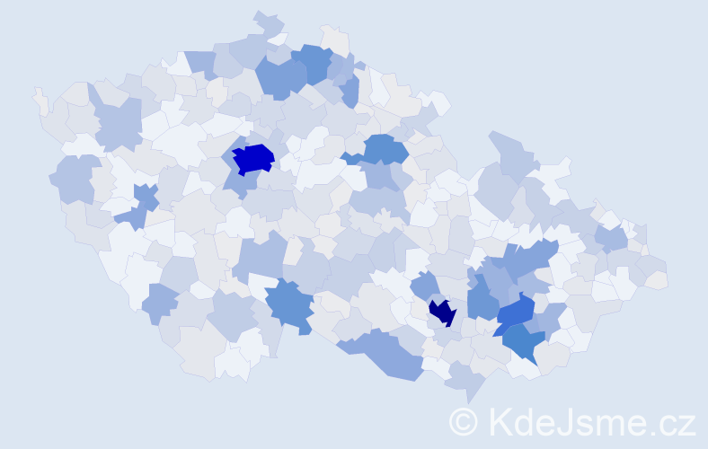 Příjmení: 'Medek', počet výskytů 1112 v celé ČR