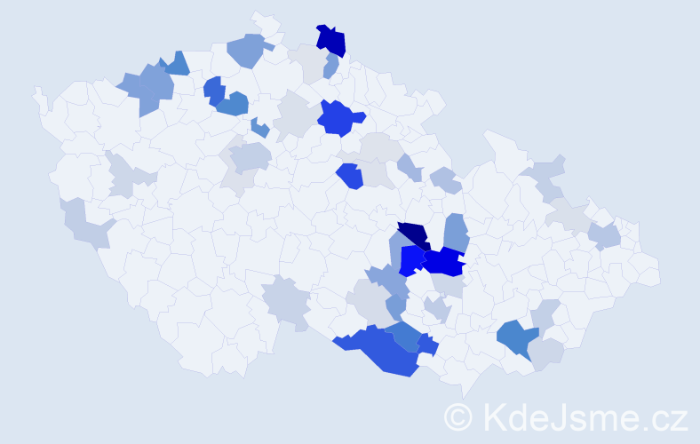 Příjmení: 'Elis', počet výskytů 149 v celé ČR