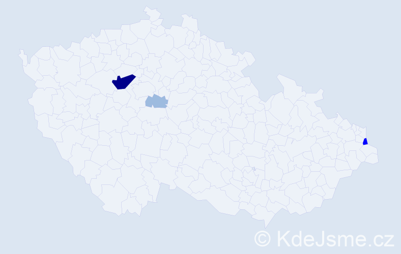 Příjmení: 'Krupcová', počet výskytů 8 v celé ČR