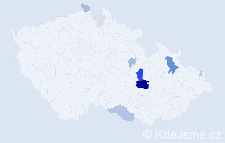 Příjmení: 'Reitschmied', počet výskytů 24 v celé ČR
