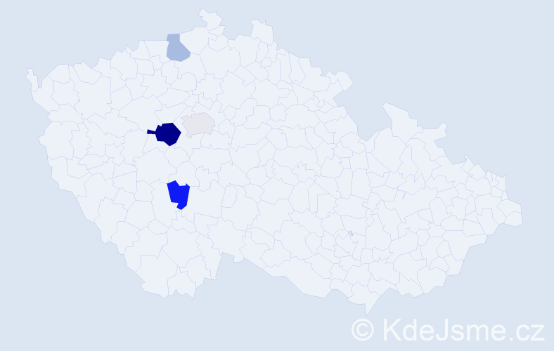Příjmení: 'Partajová', počet výskytů 7 v celé ČR