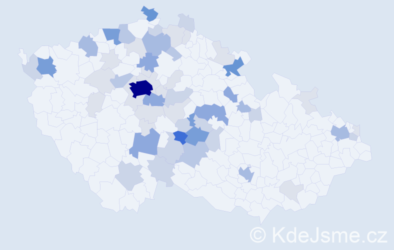 Příjmení: 'Michalíčková', počet výskytů 185 v celé ČR