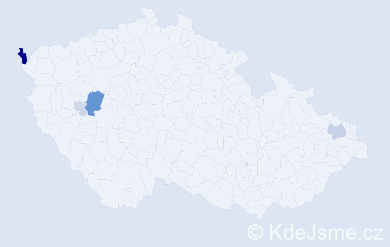 Příjmení: 'Anténová', počet výskytů 7 v celé ČR