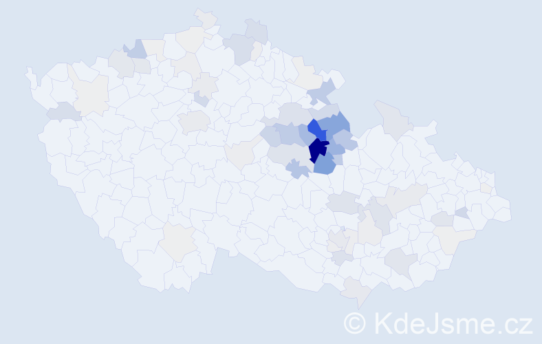 Příjmení: 'Bečičková', počet výskytů 252 v celé ČR