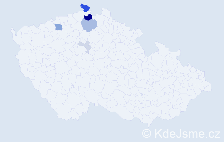 Příjmení: 'Tryhubová', počet výskytů 15 v celé ČR