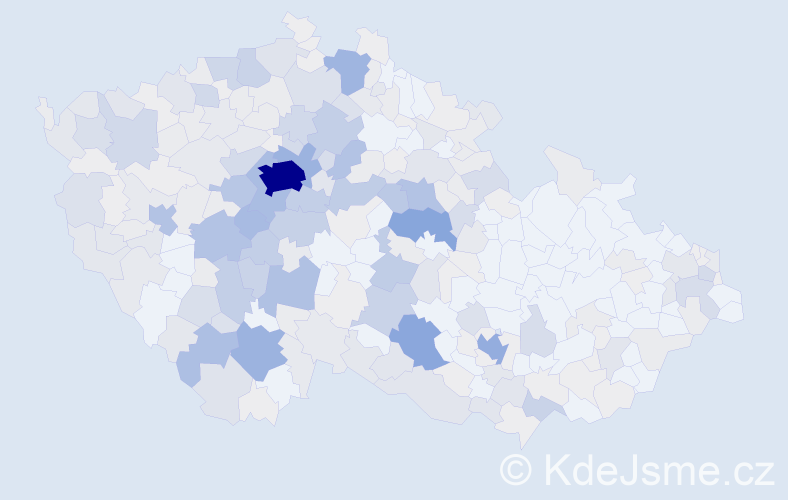 Příjmení: 'Pecková', počet výskytů 1173 v celé ČR