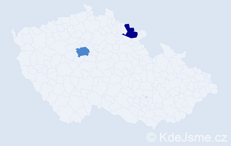 Příjmení: 'Katschnerová', počet výskytů 6 v celé ČR