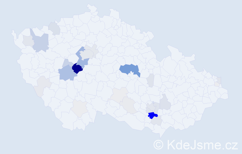 Příjmení: 'Drobílková', počet výskytů 130 v celé ČR