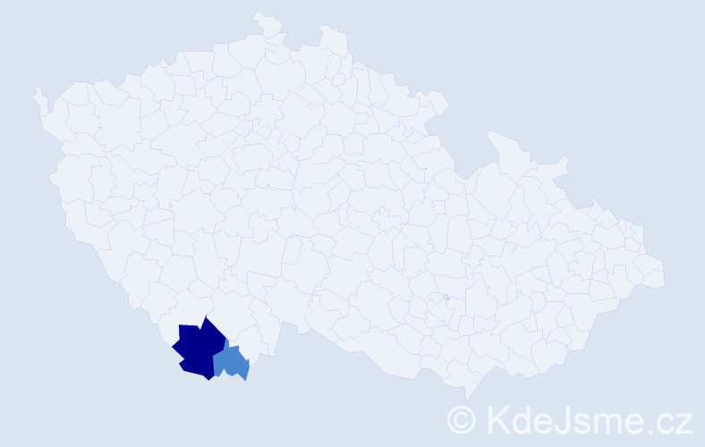 Příjmení: 'Kiedrowski', počet výskytů 4 v celé ČR