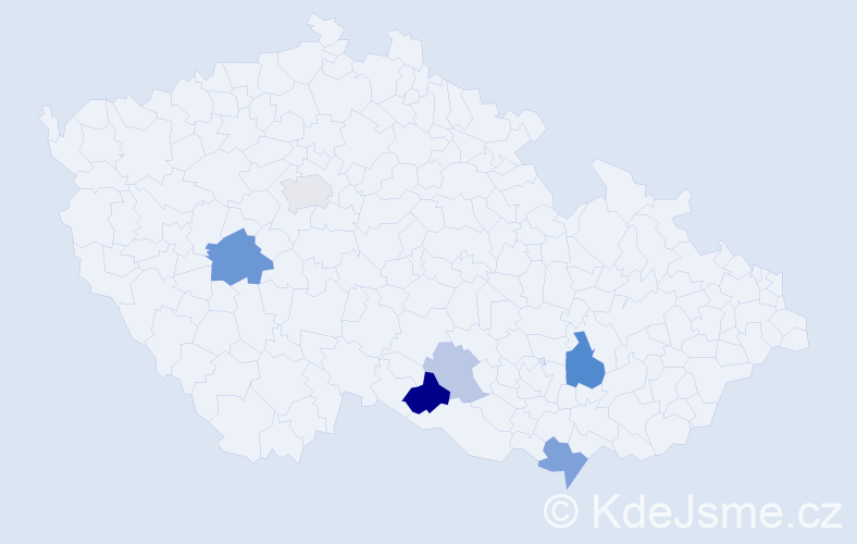 Příjmení: 'Hopianová', počet výskytů 14 v celé ČR