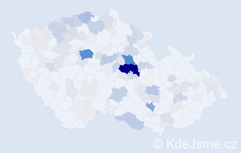 Příjmení: 'Meduna', počet výskytů 577 v celé ČR