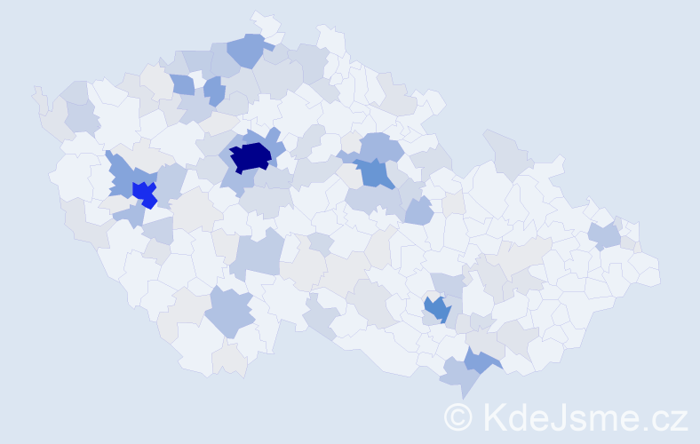 Příjmení: 'Racek', počet výskytů 472 v celé ČR