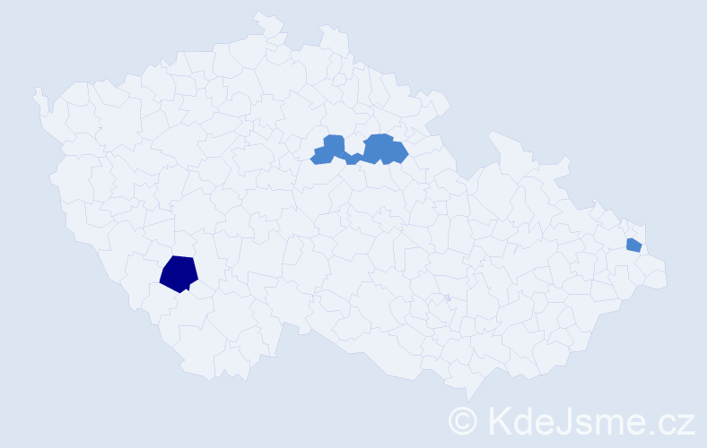 Příjmení: 'Matuská', počet výskytů 10 v celé ČR