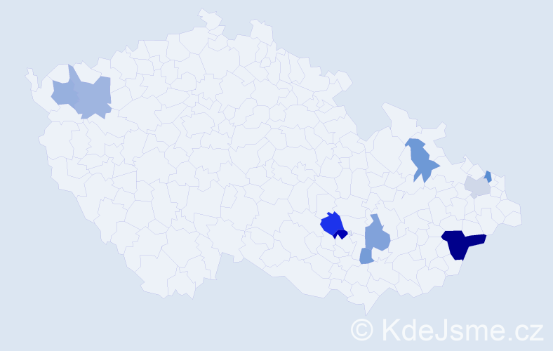 Příjmení: 'Randuch', počet výskytů 29 v celé ČR