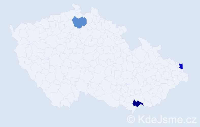 Příjmení: 'Mesochoridis', počet výskytů 5 v celé ČR