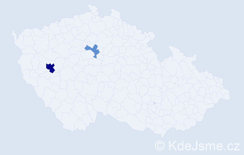Příjmení: 'Demkovičová', počet výskytů 5 v celé ČR