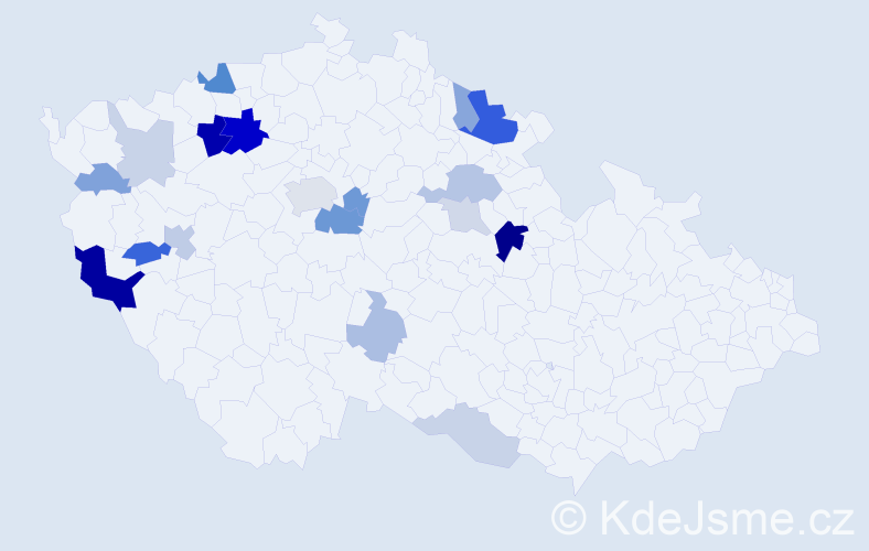Příjmení: 'Strasser', počet výskytů 50 v celé ČR