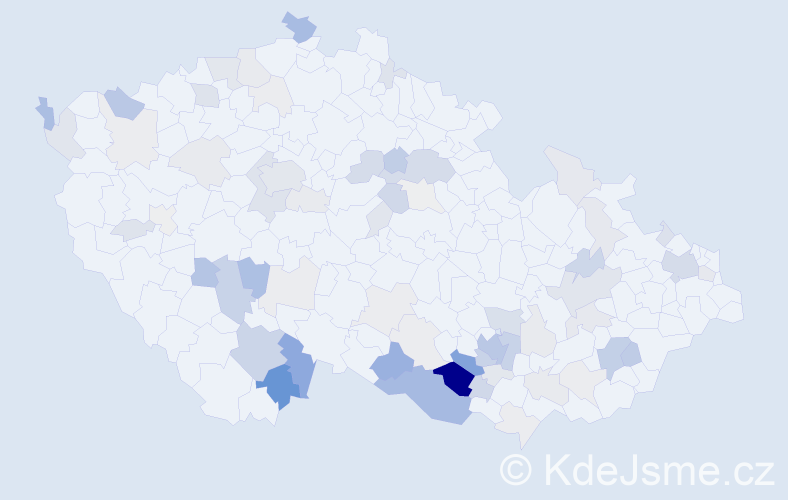 Příjmení: 'Fráňová', počet výskytů 242 v celé ČR