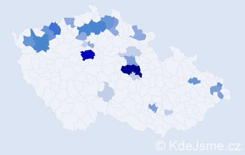 Příjmení: 'Zubko', počet výskytů 89 v celé ČR