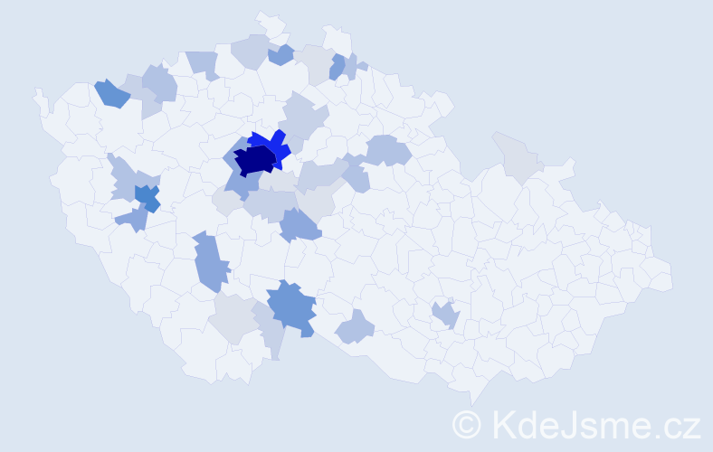 Příjmení: 'Ledecký', počet výskytů 143 v celé ČR