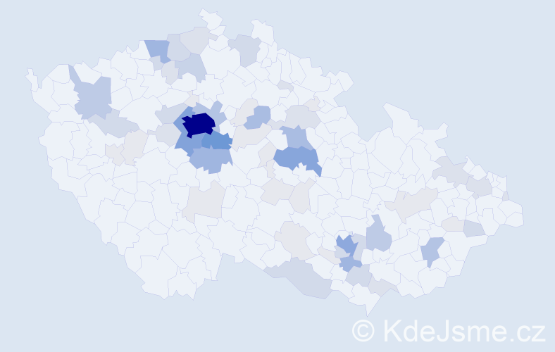 Příjmení: 'Zvolská', počet výskytů 221 v celé ČR