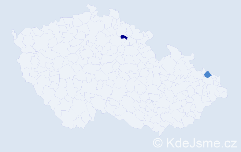 Příjmení: 'Chroščová', počet výskytů 4 v celé ČR