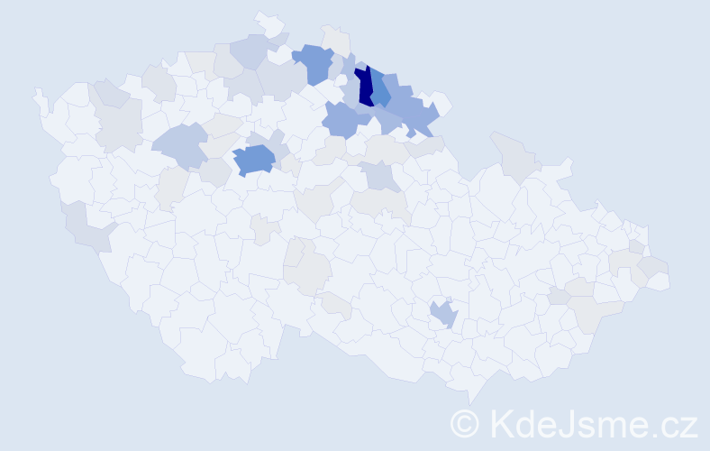 Příjmení: 'Erlebach', počet výskytů 266 v celé ČR