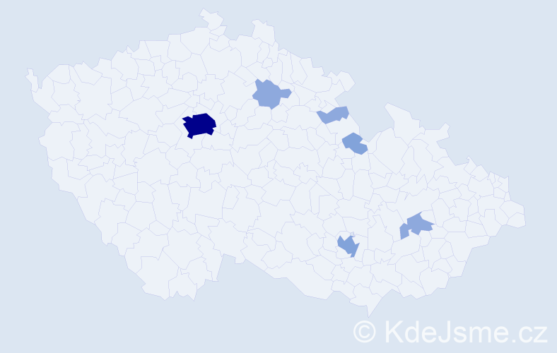 Příjmení: 'Sullivan', počet výskytů 15 v celé ČR