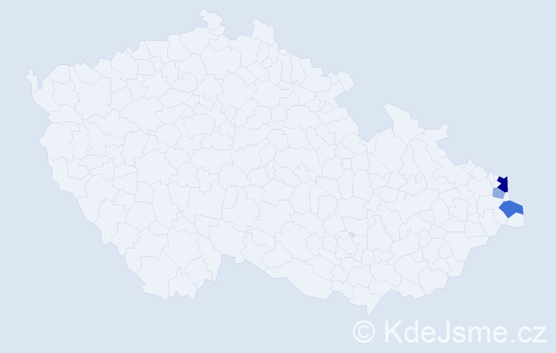 Příjmení: 'Korzeniowski', počet výskytů 15 v celé ČR