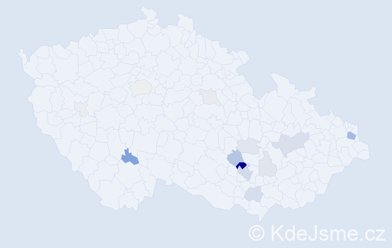 Příjmení: 'Cebák', počet výskytů 41 v celé ČR