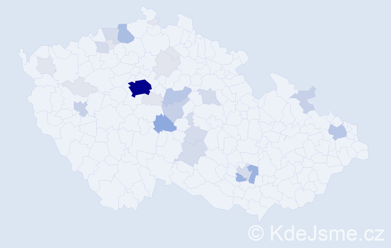 Příjmení: 'Kobylák', počet výskytů 89 v celé ČR