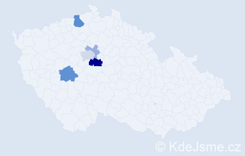 Příjmení: 'Röhrlová', počet výskytů 13 v celé ČR