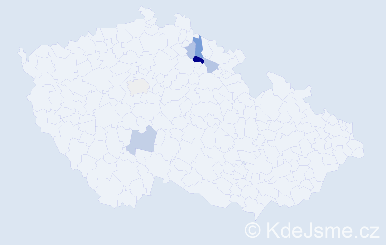 Příjmení: 'Čmuchalová', počet výskytů 11 v celé ČR
