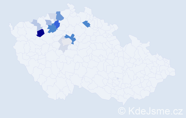 Příjmení: 'Dorn', počet výskytů 34 v celé ČR