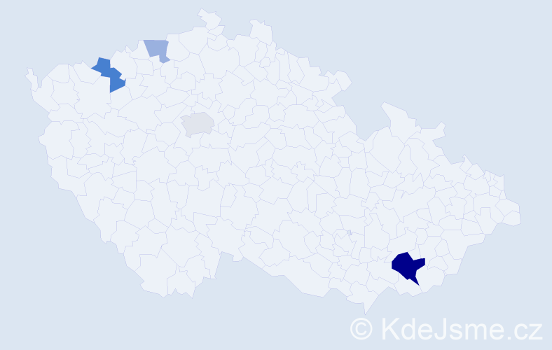 Příjmení: 'Prostináková', počet výskytů 18 v celé ČR