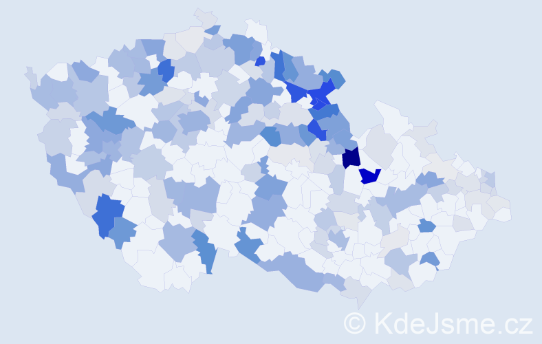 Příjmení: 'Pfeifer', počet výskytů 639 v celé ČR