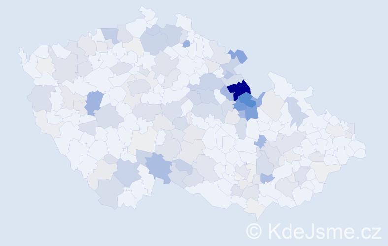 Příjmení: 'Kotyzová', počet výskytů 510 v celé ČR